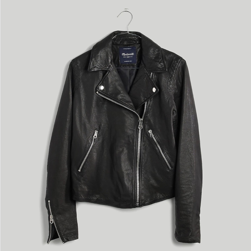 Brand new with tags Madewell Leather jacket bronze hardware